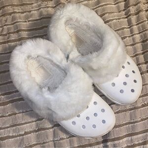 Fur lined CROCS